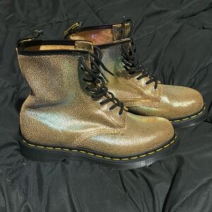 Dr. martens gold iridescent